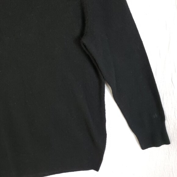 NAADAM 100% Cashmere Sweater Pullover Black Crew Neck Minimalist size M - Picture 6 of 14
